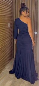 Vestido Madame - Azul Marinho