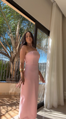 Vestido Capa - Rosa Bebê