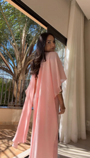 Vestido Capa - Rosa Bebê