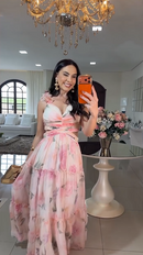 Vestido Florido - Floral Rosa