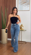 Calça Jeans Flare - Jeans Médio