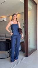 Conjunto Bella Jeans - Jeans Escuro