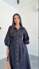 Vestido Jeans - Jeans Escuro
