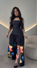 Vestido Savana - Preto Floral