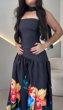 Vestido Savana - Preto Floral