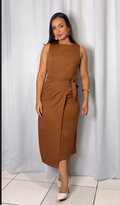Vestido Avelã - Caramelo