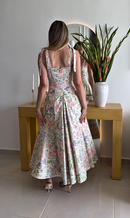 Vestido Alicia - Floral Off-White