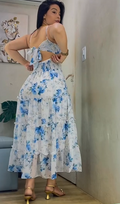 Vestido Lívia - Floral Azul