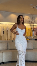 Vestido Tricô - Branco