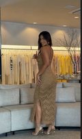 Vestido Tricô - Caramelo