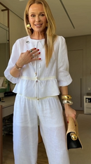 Conjunto Diana 100% Linho - Branco