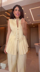 Conjunto Off White Linho - Frente