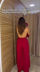 Conjunto Vermelho Colete - Frente