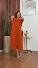 Vestido Terracota Midi - Terracota