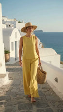 Conjunto Amarelo Linho - Amarelo