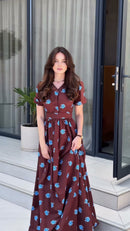 Vestido Vinho Floral - Vinho Floral