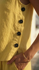 Conjunto Amarelo Linho - Amarelo
