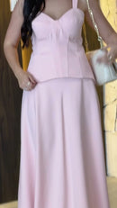 Conjunto Rosê Estruturado - Rosa Claro