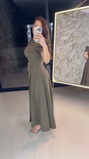 Vestido Longo Verde Militar - Verde Militar