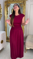 Vestido Longo Marsala Tule - Marsala