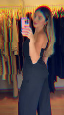 Conjunto Pantalona com Faixa - Preto