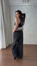 Conjunto Jeans Preto Corset - Jeans Preto