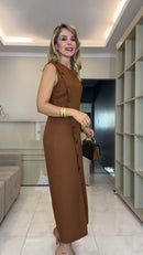 Conjunto Marrom Regata Saia - Marrom