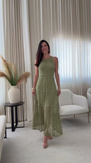 Vestido Crochê Verde Pistache - Verde Pistache