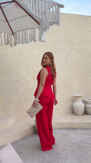 Conjunto Vermelho Peplum - Vermelho