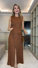 Conjunto Marrom Regata Saia - Marrom