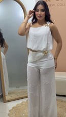 Conjunto Branco Assimétrico - Branco