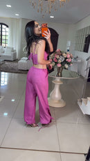 Conjunto Pink Wide Leg - Pink