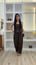 Conjunto Jeans Dark - Marrom Escuro