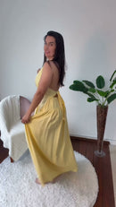 Vestido Longo Amarelo