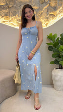 Vestido Bordado 3D